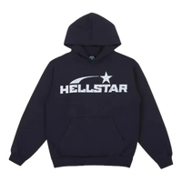 Hellstar Studios Basic Logo Hoodie 'Black White' HSBL-BLACK