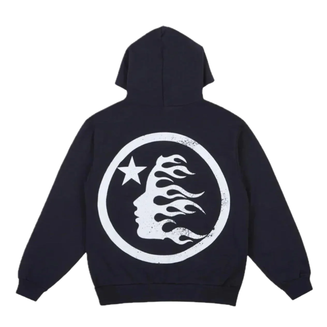 Hellstar Studios Basic Logo Hoodie 'Black White' HSBL-BLACK