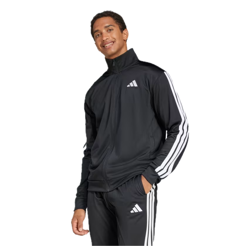 adidas 3-Stripes Tricot Regular Track Jacket 'Black' JI8816