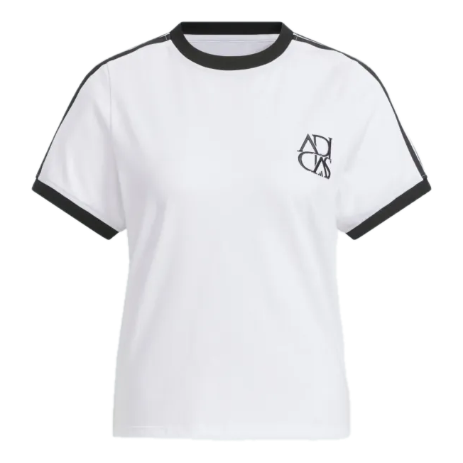 (WMNS) adidas Dance T-Shirt 'White Black' JY7627