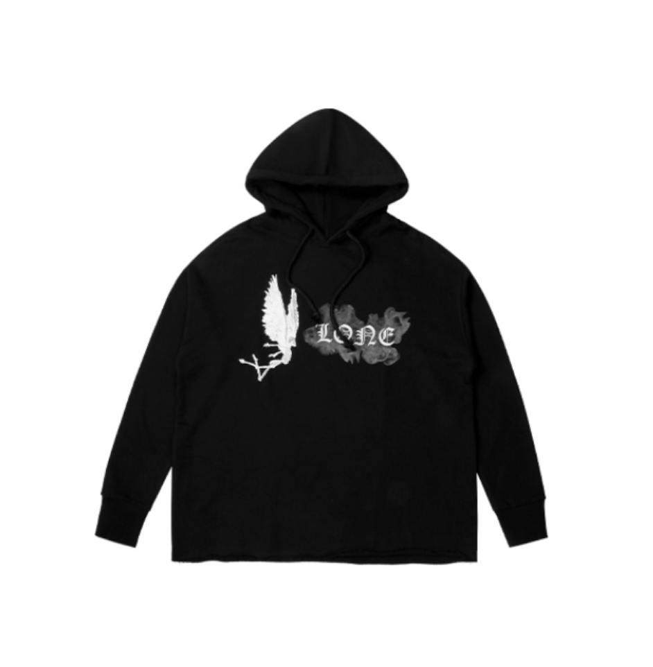 VLONE Smoke Demon Angel Hoodie 'Black White' VLHD20001