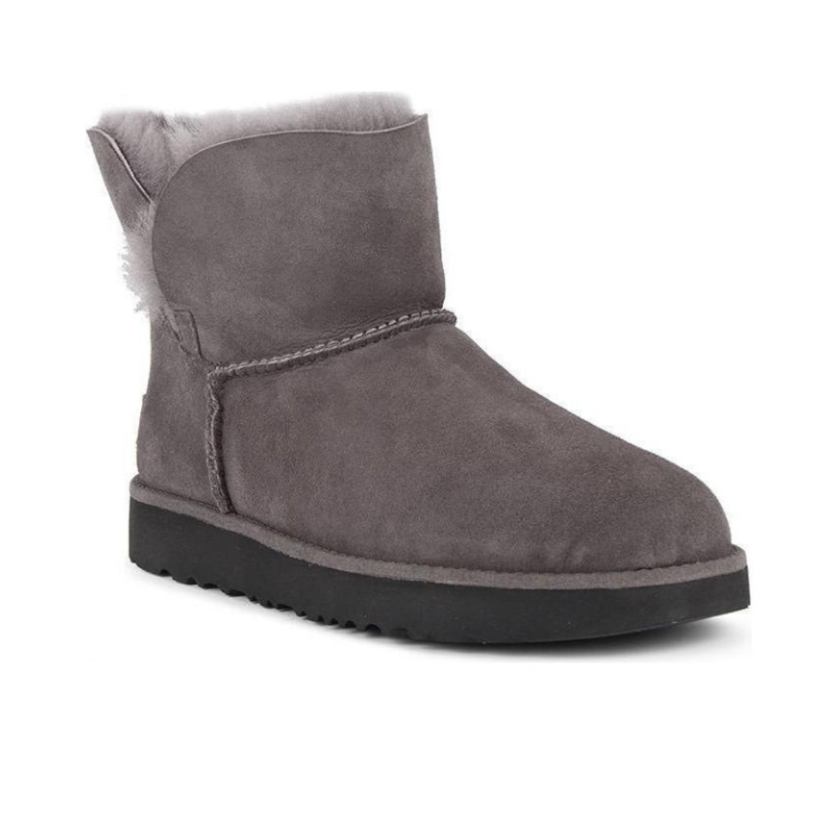 (WMNS) UGG Classic Cuff Mini 'Stormy Grey' 1016417-SYGR