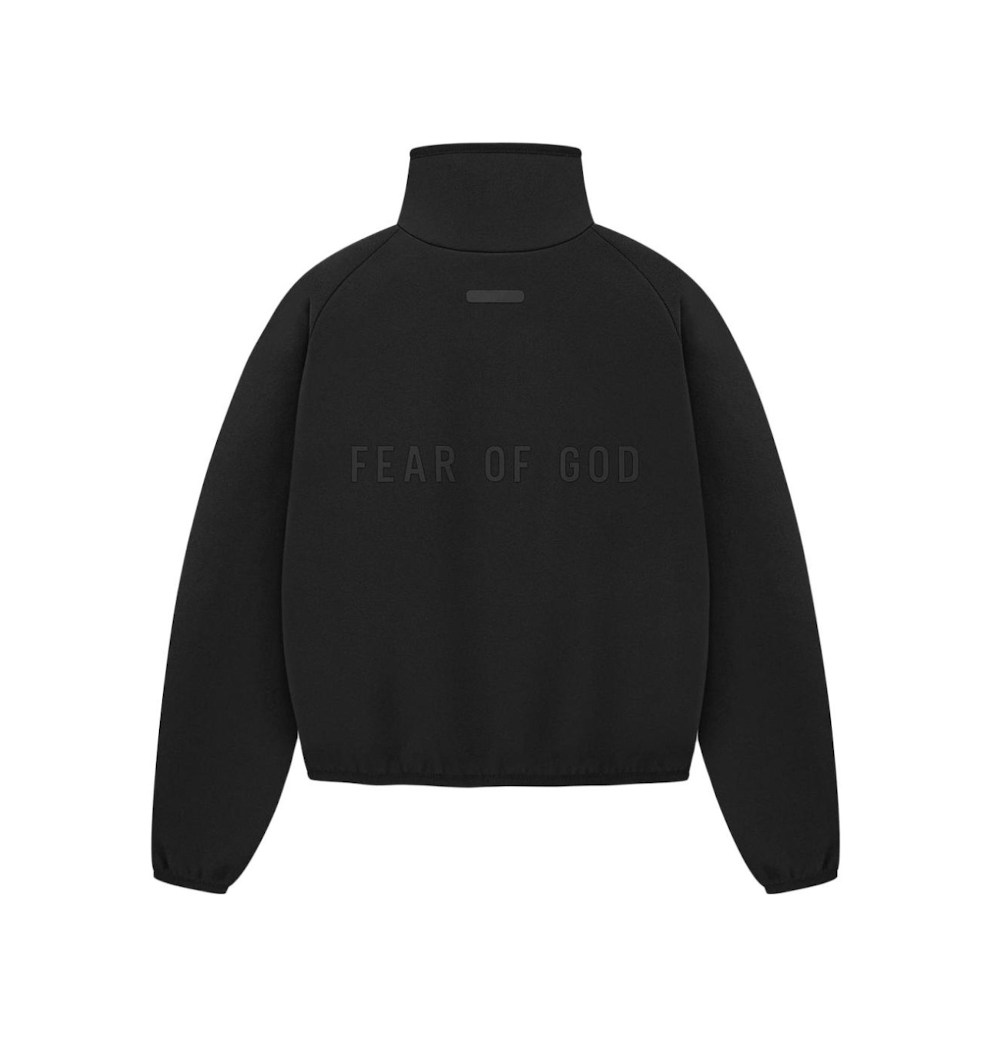 adidas x Fear of God Athletics Suede Fleece Track Jacket 'Black' IY0935