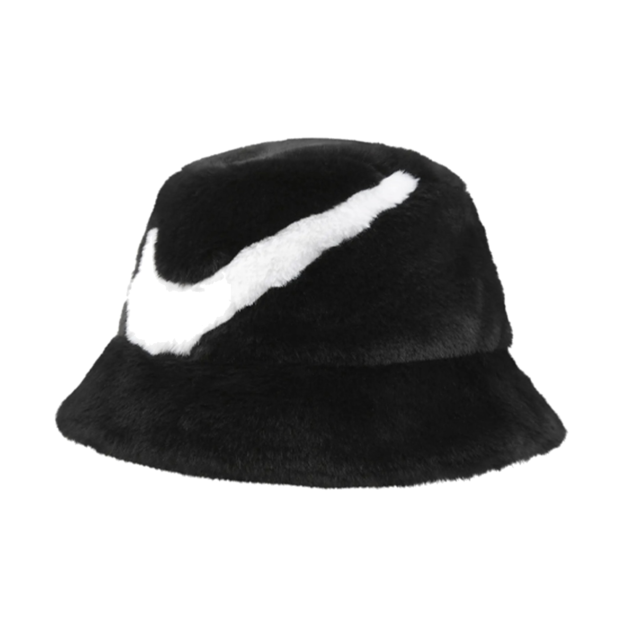 (WMNS) Nike Apex Faux Fur Swoosh Bucket Hat 'Black' FV6417-010
