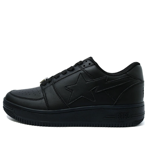 A BATHING APE Bape Sta Low 20Th Anniversary 'Triple Black' 1G80-191-007-BLACK