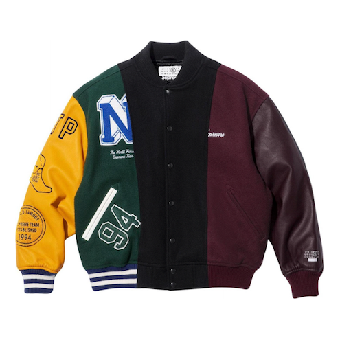 Supreme x MM6 Maison Margiela Split Varsity Jacket 'Multicolor' SUP-SS24-110