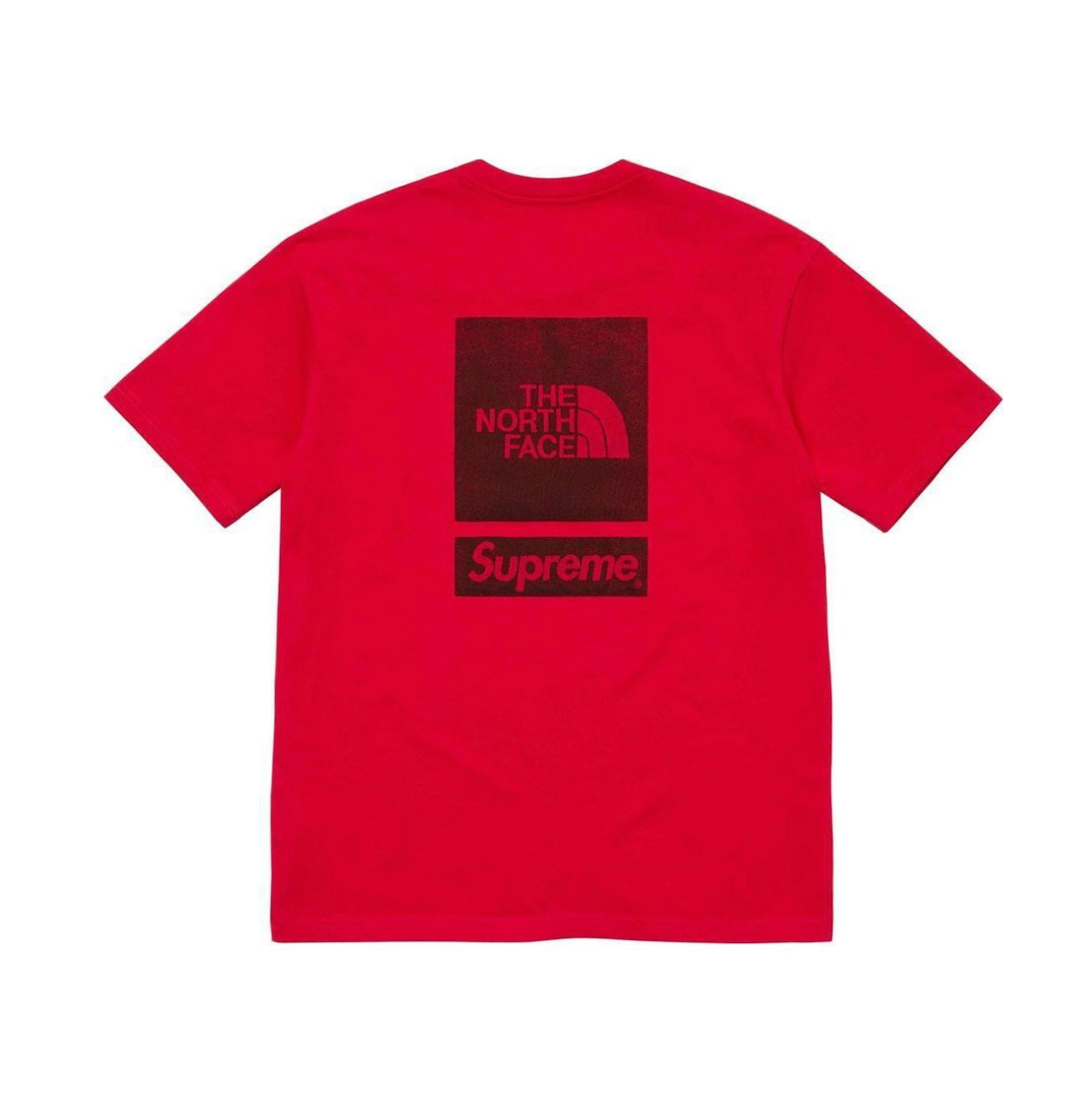 Supreme x THE NORTH FACE SS24 Week 3 Logo T-Shirt 'Red Black' SUP-SS24-048