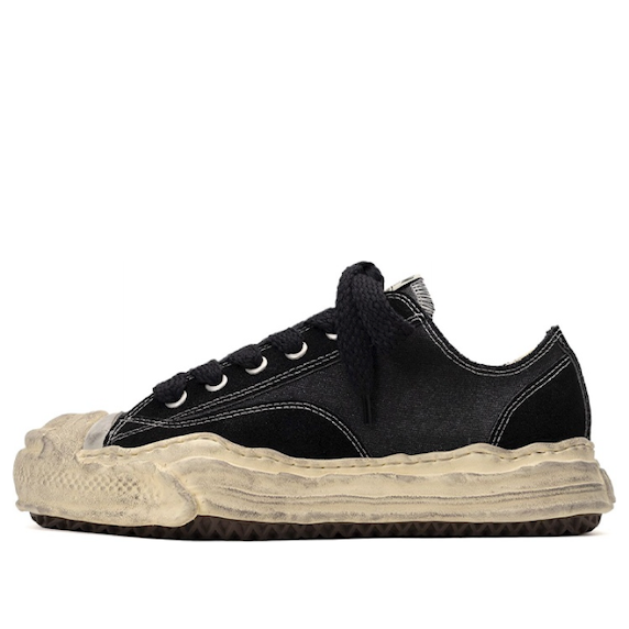 Maison MIHARA YASUHIRO Hank Distressed Canvas Low 'Black' A10FW715-BLACK