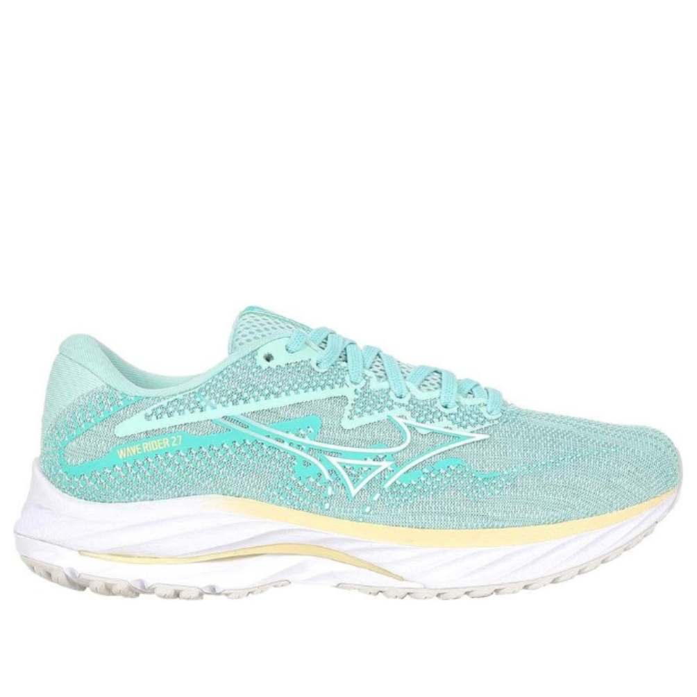 (WMNS) Mizuno Wave Rider 27 4E Wide 'Mint Green White' J1GD230674