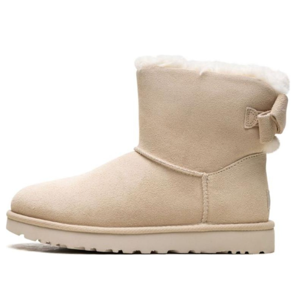 (WMNS) UGG Mini Bailey Suede Bow 'Cream' 1153514-CRM