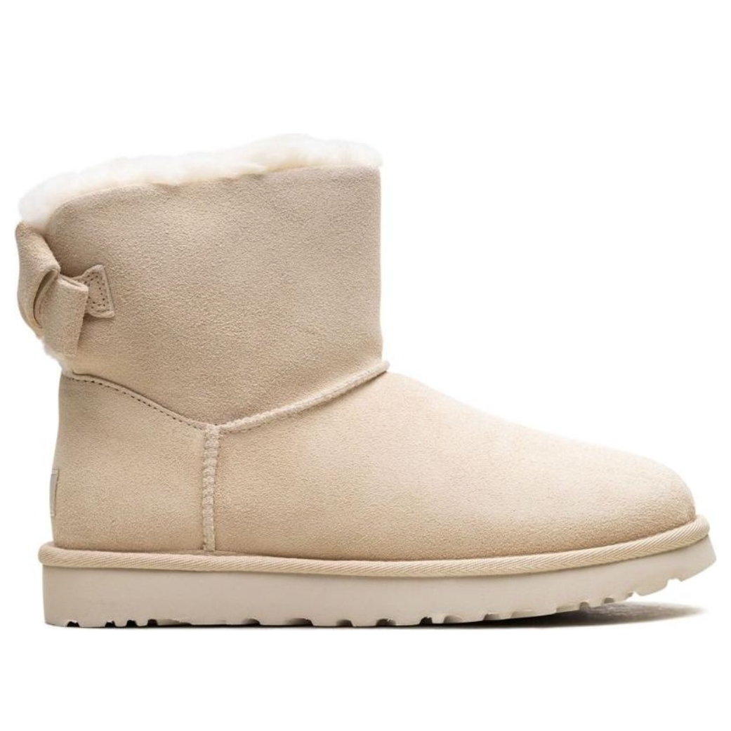 (WMNS) UGG Mini Bailey Suede Bow 'Cream' 1153514-CRM