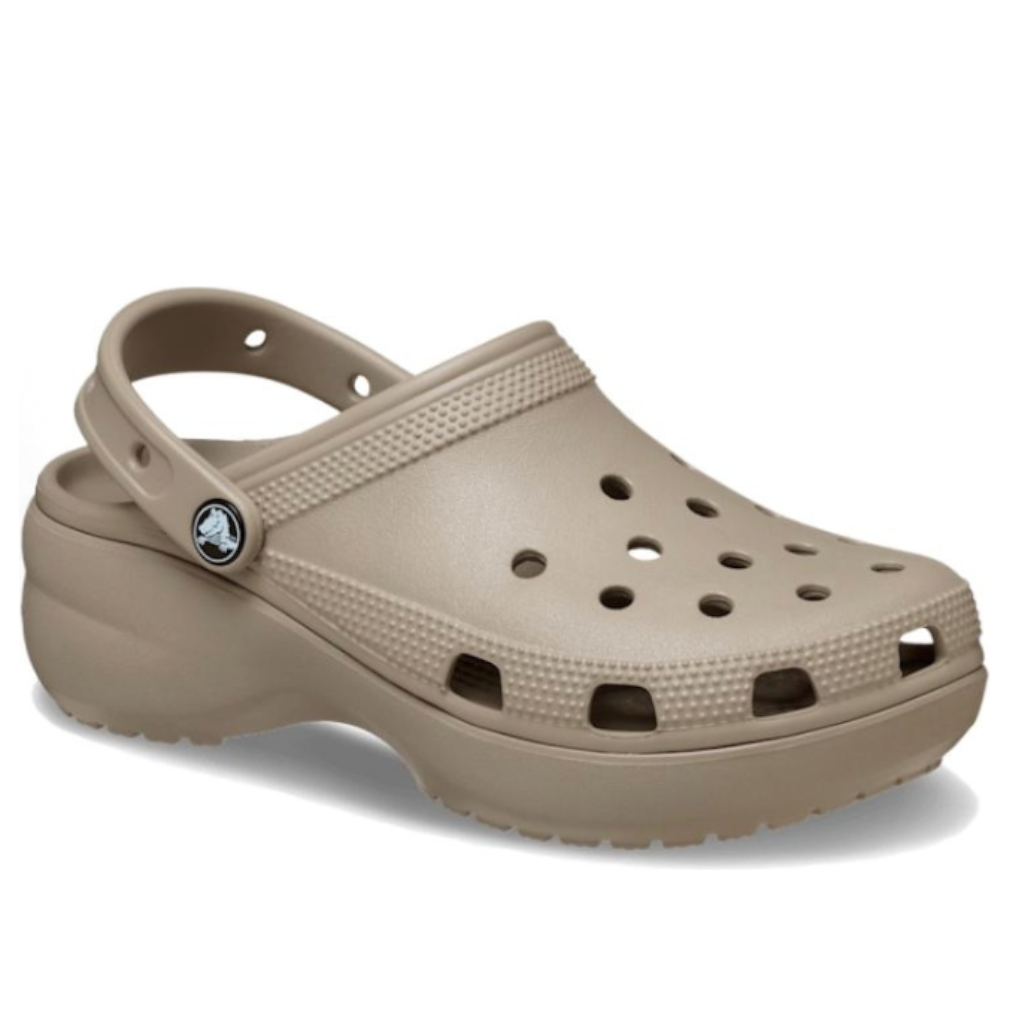 (WMNS) Crocs Classic Plaform Clog 'Taupe' 206750-214
