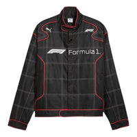 PUMA Formula 1 75 Years Motorsport Racing Jacket Relaxed Fit 'PUMA Black' 632988-01