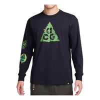 Nike Long Sleeves T-Shirt Asia Sizing 'Black' HJ0803-010