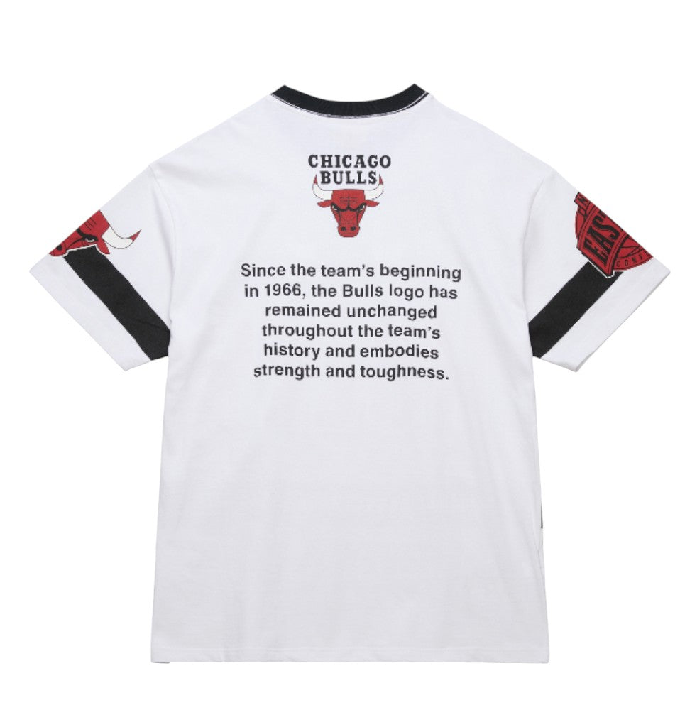 Mitchell & Ness NBA Origins Premium Vintage T-Shirt 'Chicago Bulls Team' FC9265-CBUWHIT