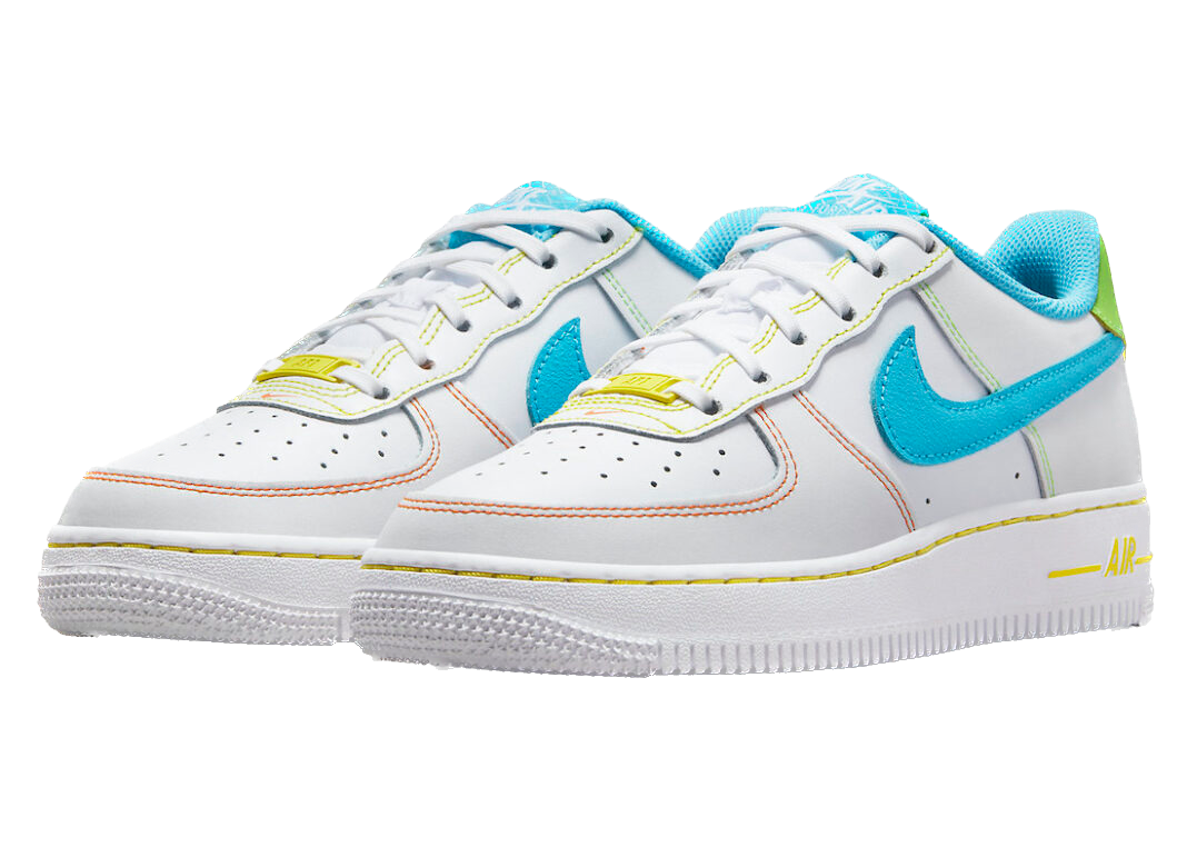 (GS) Nike Air Force 1 Low 'White Multi' FJ4614-100