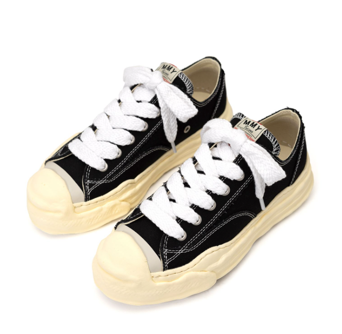 Maison MIHARA YASUHIRO HANK VL OG Sole Canvas Low-top Sneaker 'Black' A09FW734-BLK