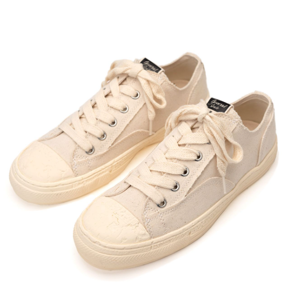 Maison MIHARA YASUHIRO PAST Sole 6 - Hole Canvas Low-top Sneaker 'White' S09FW205-WHT