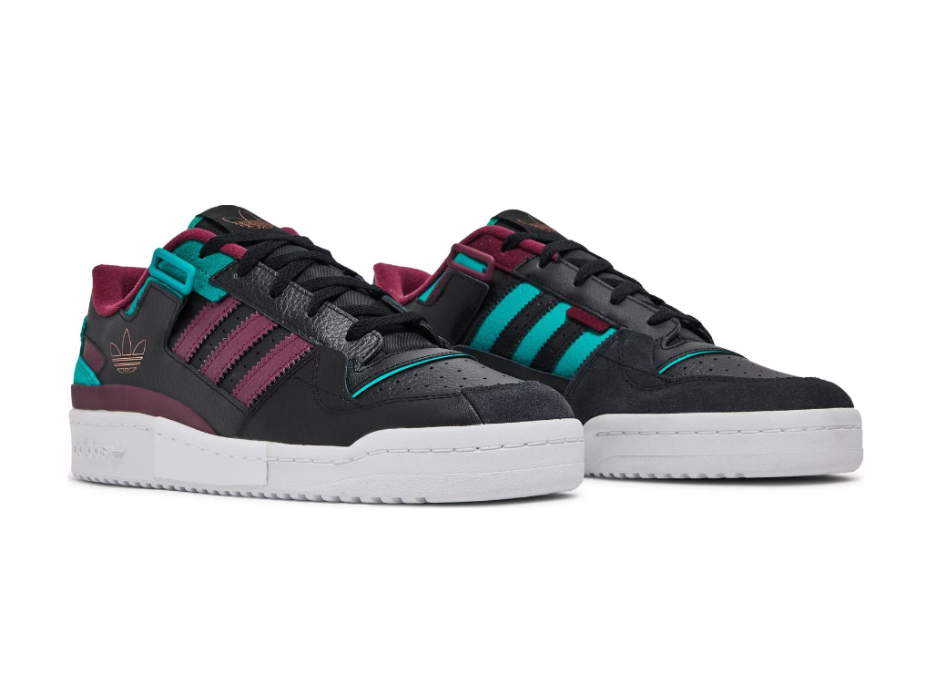 adidas Forum Exhibit Low Shoes 'Black Victory Crimson' H01912