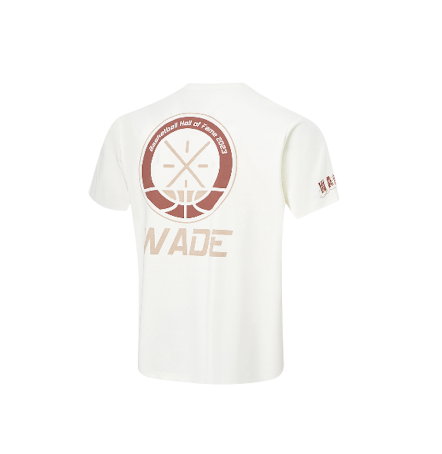 Li-Ning Way of Wade Hall of Fame 2023 T-Shirt 5 'White Beige' AHST939-3