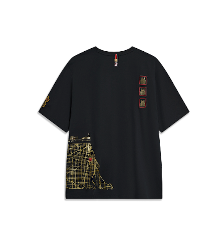 Li-Ning Way of Wade Hall of Fame 2023 T-Shirt 1 'Black' AHST919-1