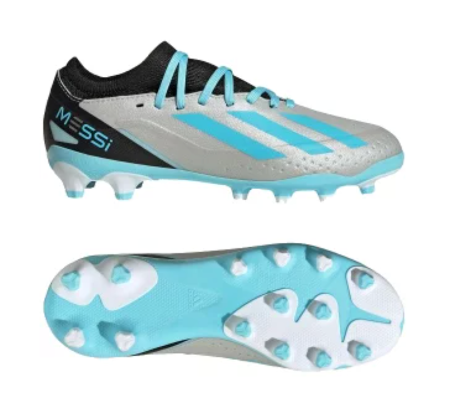 (GS) adidas X Crazyfast Messi.3 MG 'Silver Bliss Blue Black' IE4081