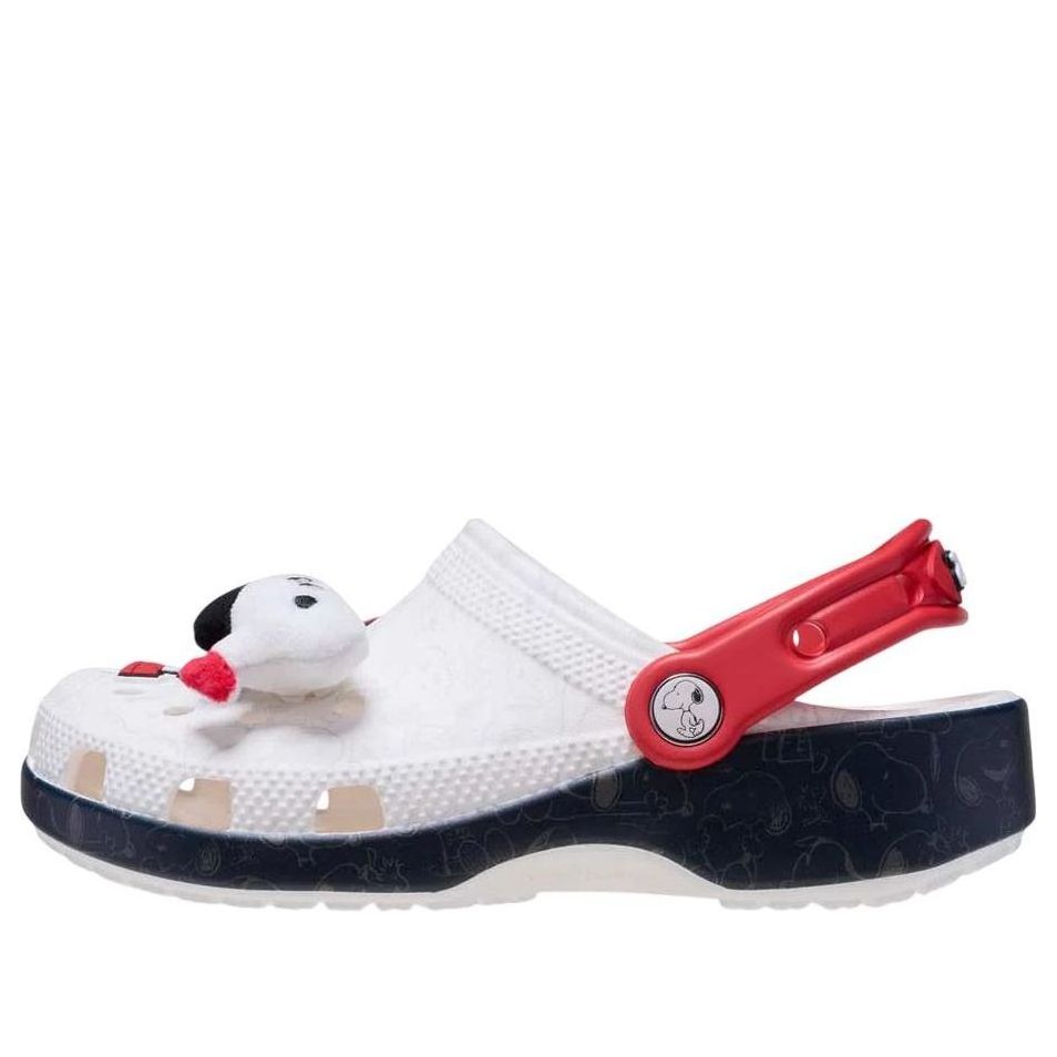 (TD) Crocs x Peanuts Snoopy Classic Clog 'White Black' 211126-90H