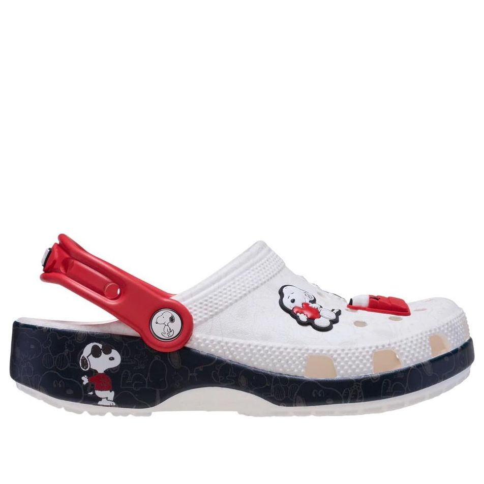 (TD) Crocs x Peanuts Snoopy Classic Clog 'White Black' 211126-90H