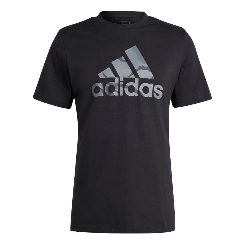 adidas Camo Badge of Sport Graphic T-shirt Asia Sizing 'Black' IR5828