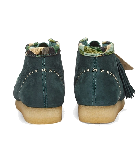 Clarks x END. Wallabee Boots 'Artisan Craft - Green' 26172494