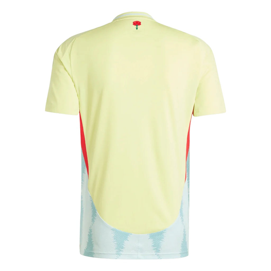 adidas Spain 24 Away Soccer Jersey Asia Sizing 'Pulse Yellow' IS9033