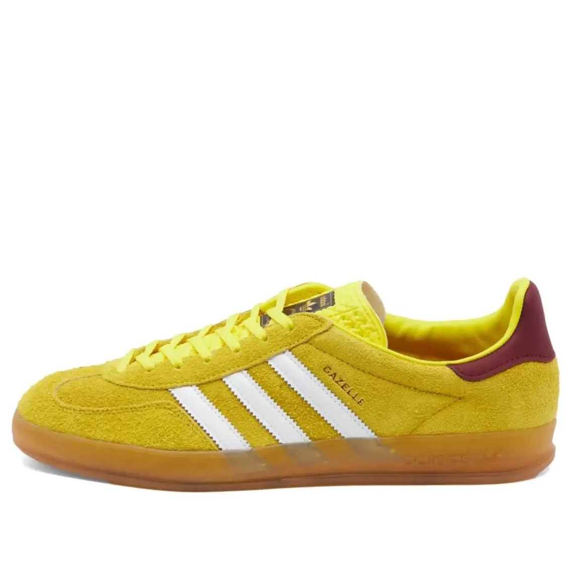 (WMNS) adidas Gazelle Indoor Shoes 'Bright Yellow Burgundy' IE7003