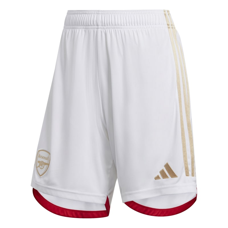 adidas Arsenal 23/24 Home Shorts Asia Sizing 'White Red' HR6924