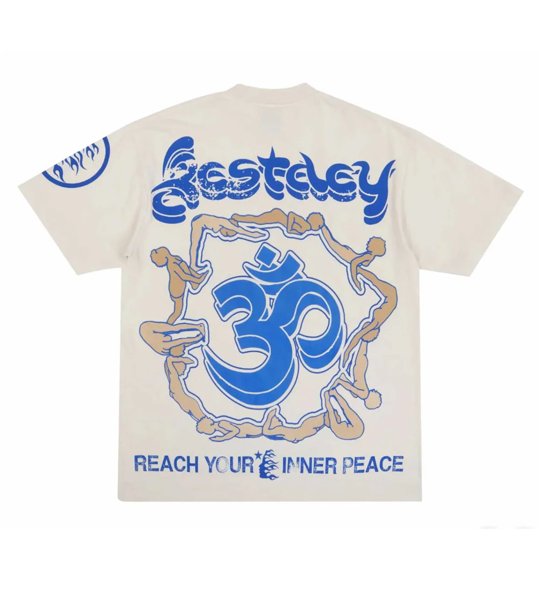 Hellstar Toga T-Shirt 'White Blue' HLSY430