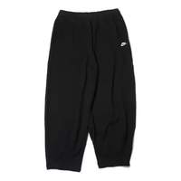 Nike Club Fleece Oversized French Terry Pants Asia Sizing 'Black White' HJ1823-010
