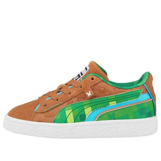(TD) PUMA x Minecraft Suede 'Grass Block' 384487-01