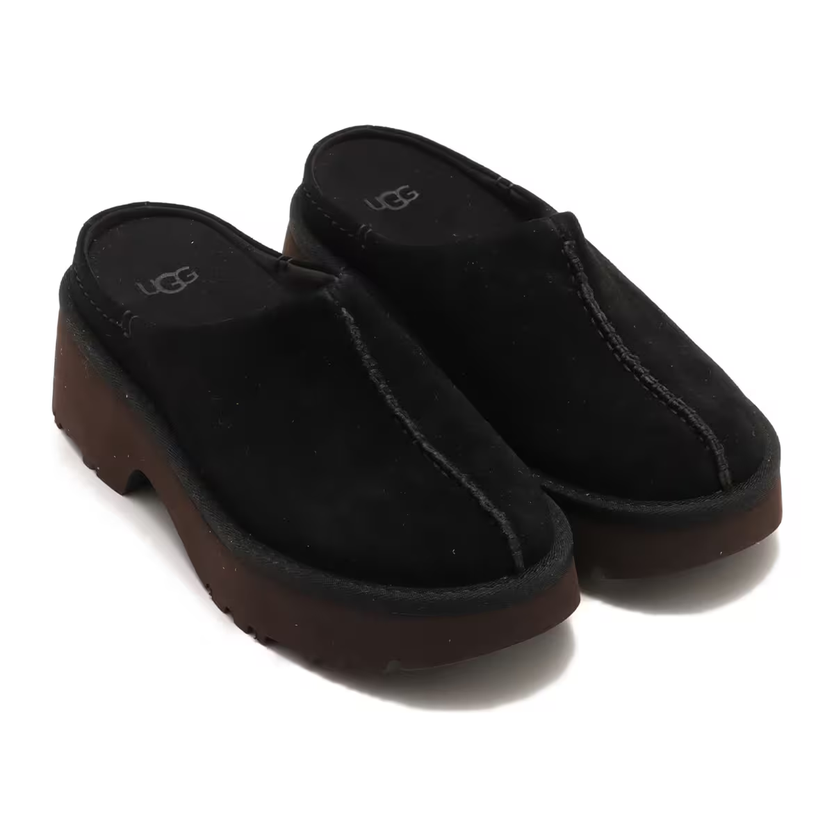 (WMNS) UGG New Heights Clog 'Black' 1152731-BLK