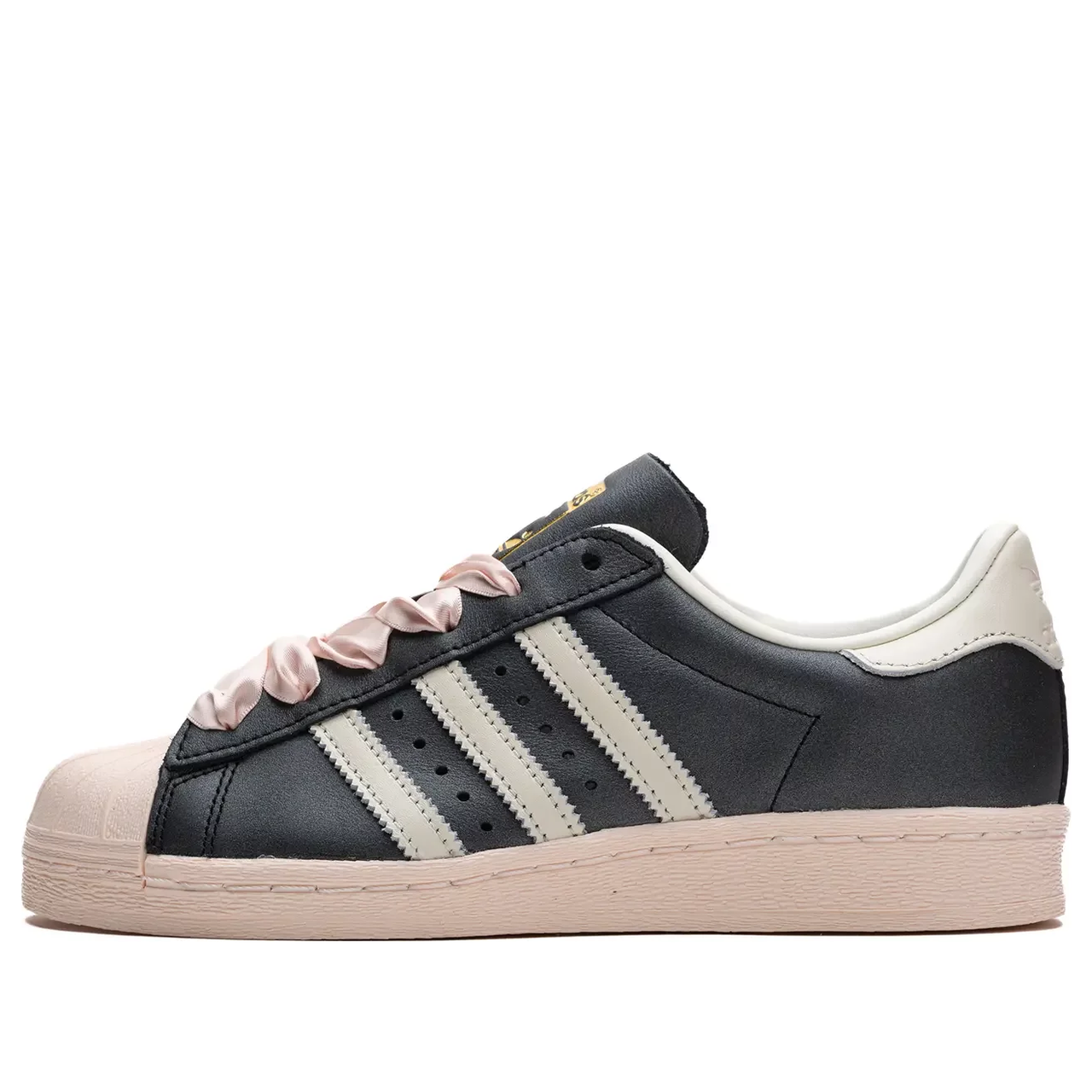 (WMNS) adidas Superstar 82 'Black Pink Ribbon Laces' ID1423