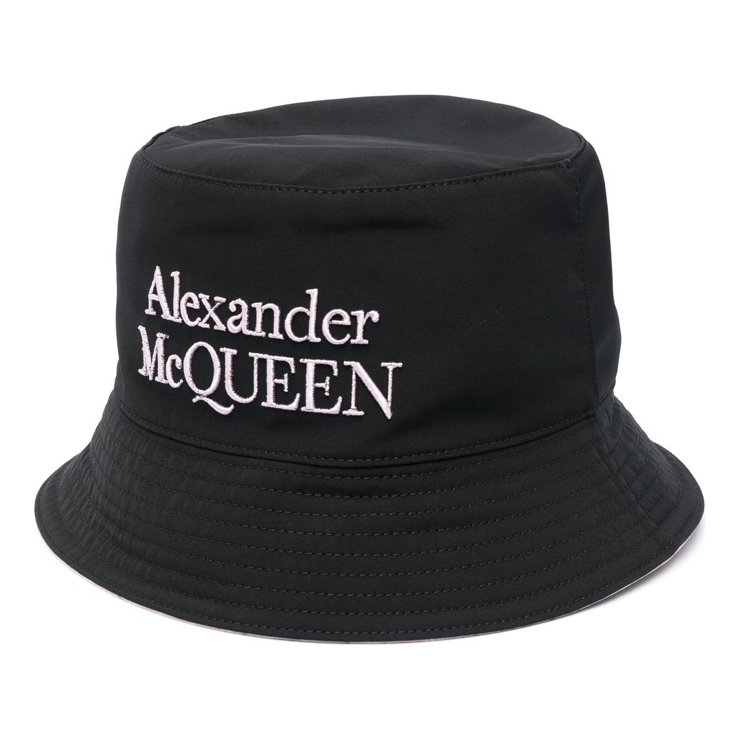 Alexander McQueen Logo Embroidery Bucket Hat 'Black' 735460-4419Q-1071