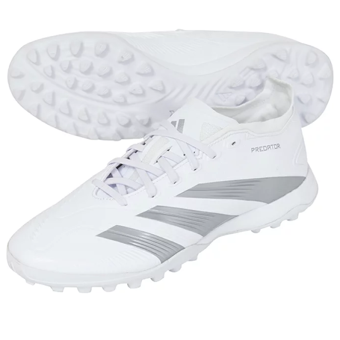 (WMNS) adidas Predator 24 League Low Turf 'White Silver' IE2613