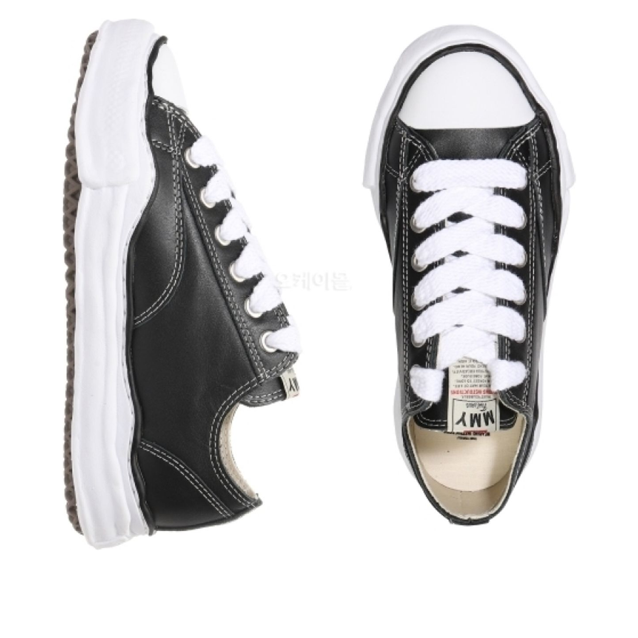 Maison MIHARA YASUHIRO Peterson OG Sole Leather Low 'Black' A06FW736-BLACK