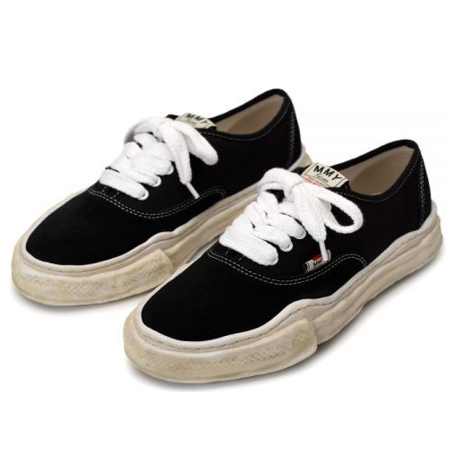 Maison MIHARA YASUHIRO Baker OG Sole Canvas Suede Low 'Black' A12FW729-BLK