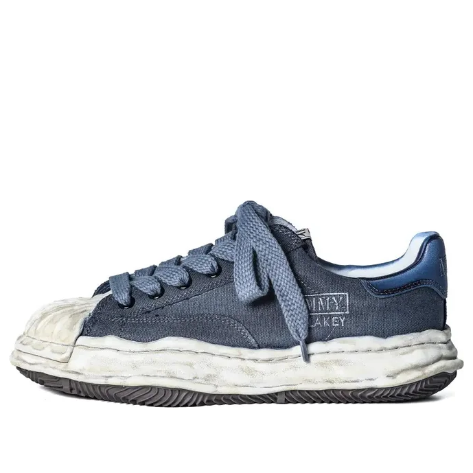 Maison MIHARA YASUHIRO Blakey OG Sole Canvas Over Dyed Low 'Black' A12FW719-BLACK