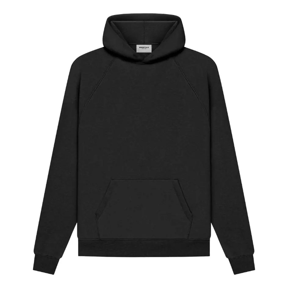 Fear of God Essentials SS21 Pull-Over Hoodie 'Black Stretch Limo' 192SP212000F