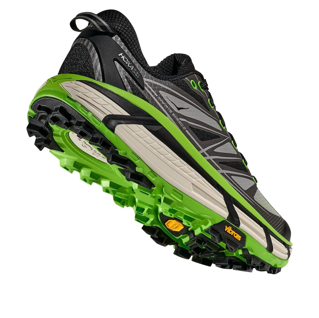 HOKA ONE ONE Mafate Speed 2 'Black Green' 1126851-BCKLC