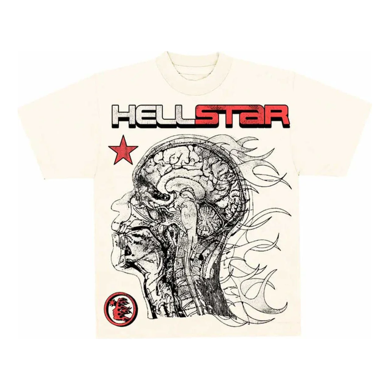 Hellstar Human Development T-Shirt 'Beige' 9357-100000103HDT-OFF