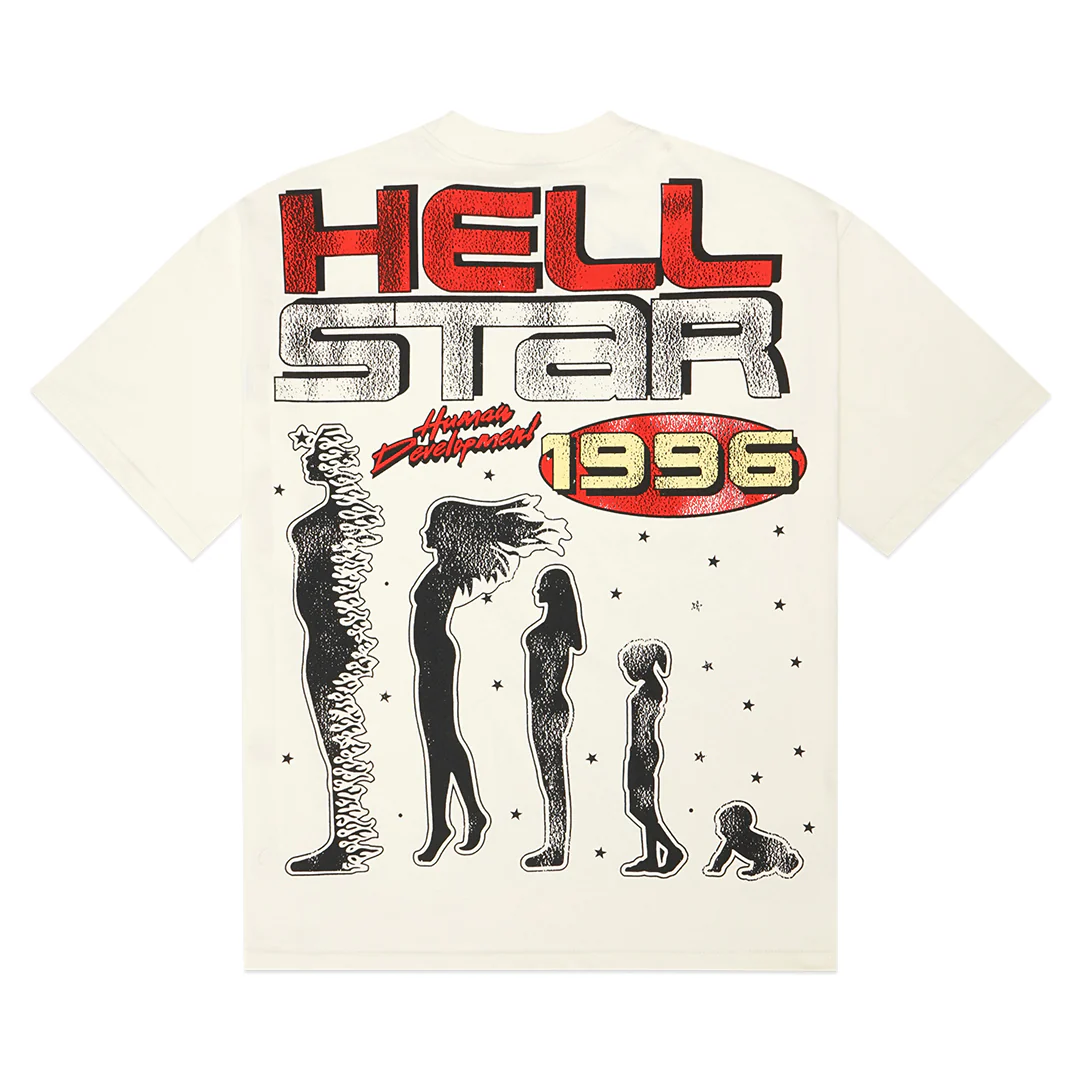 Hellstar Human Development T-Shirt 'Beige' 9357-100000103HDT-OFF