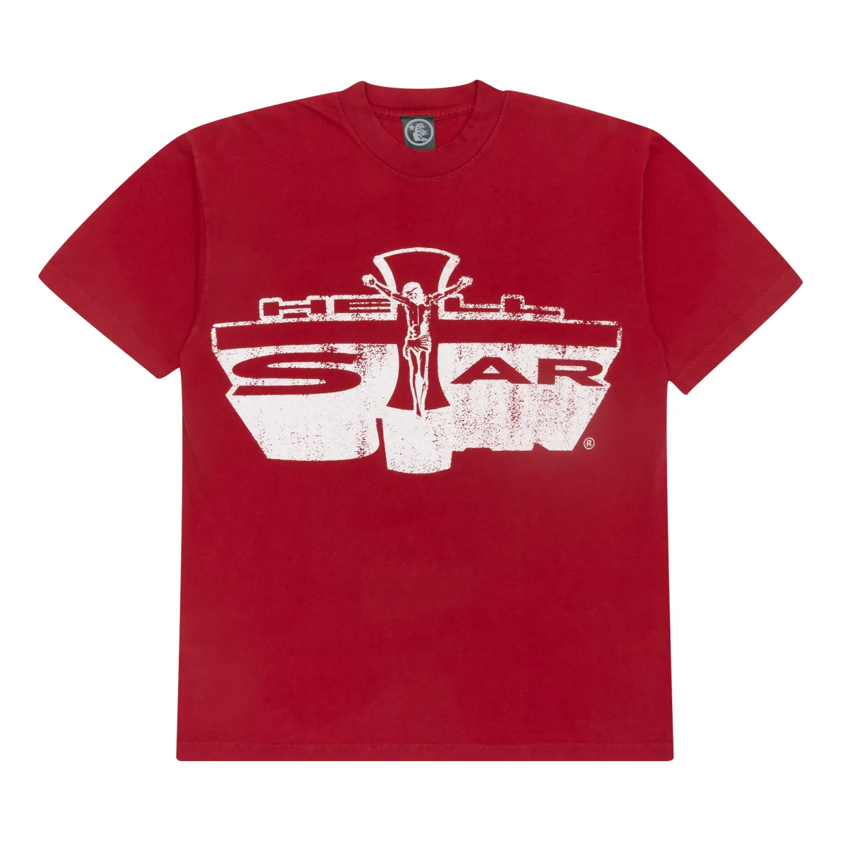 Hellstar Studios Jesus Emblem T-Shirt 'Blood Red' HSRE-RED