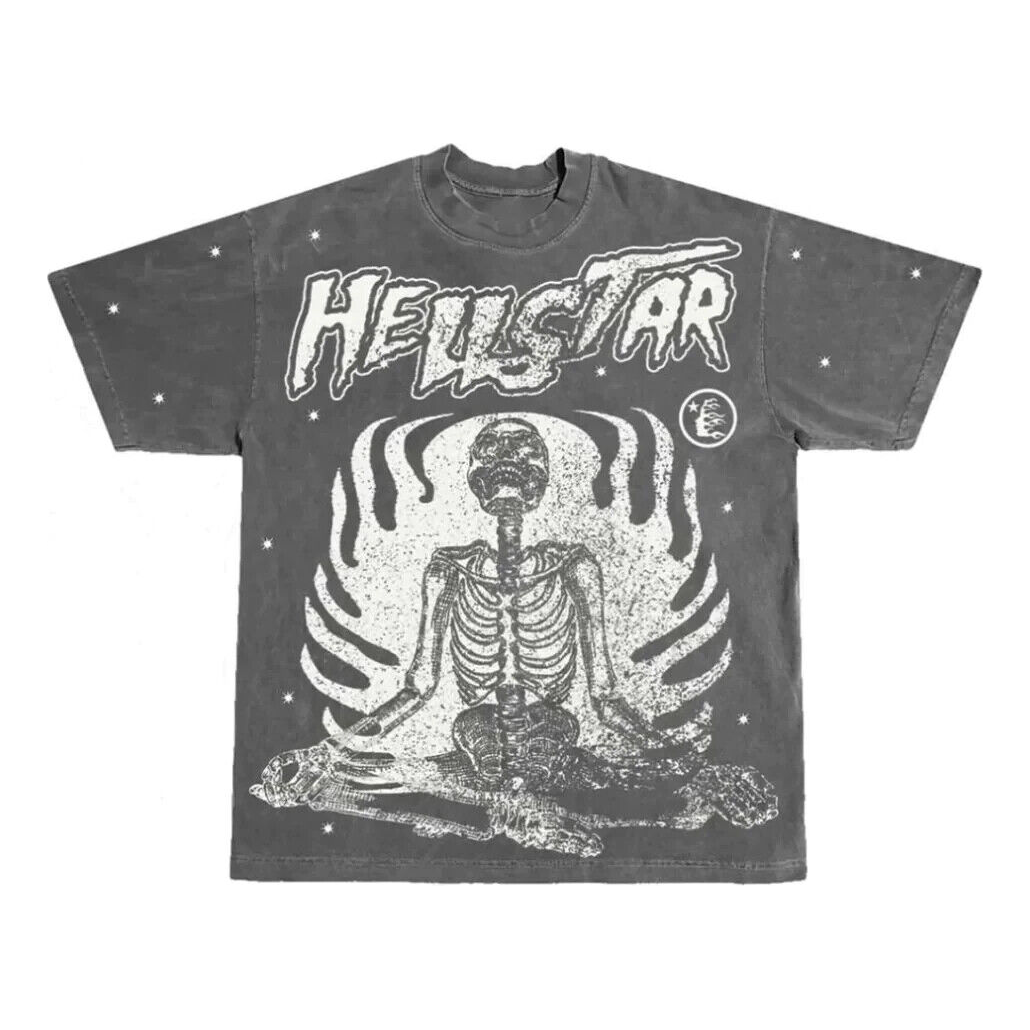 Hellstar Studios Inner Peace T-Shirt 'Faded Black' HSIP-GREY