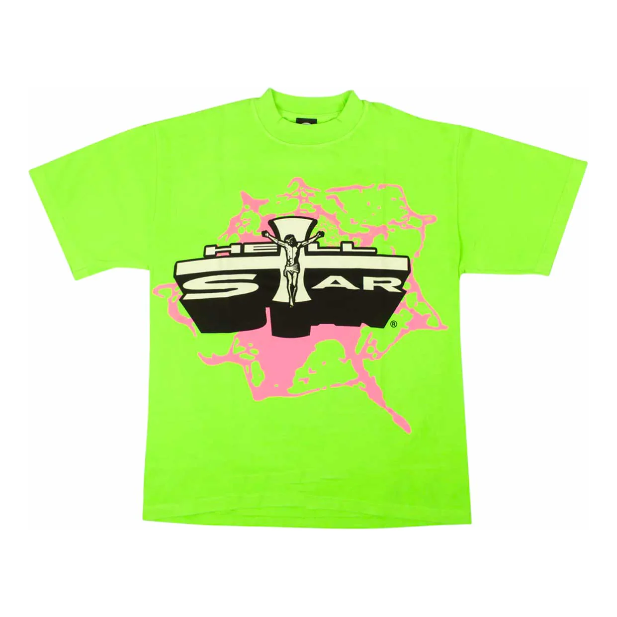 Hellstar Studios Jesus Emblem Lime T-Shirt 'Neon Green' HSNE-GREEN